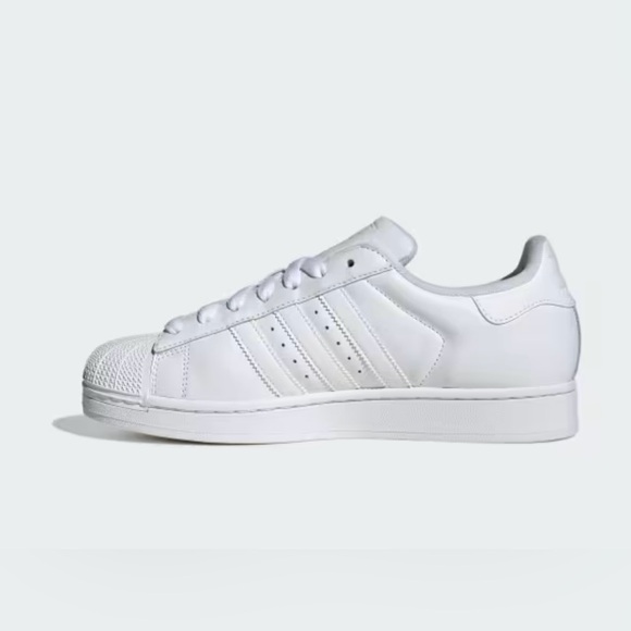 Men’s Adidas All-White Superstar Sneakers - Picture 6 of 6